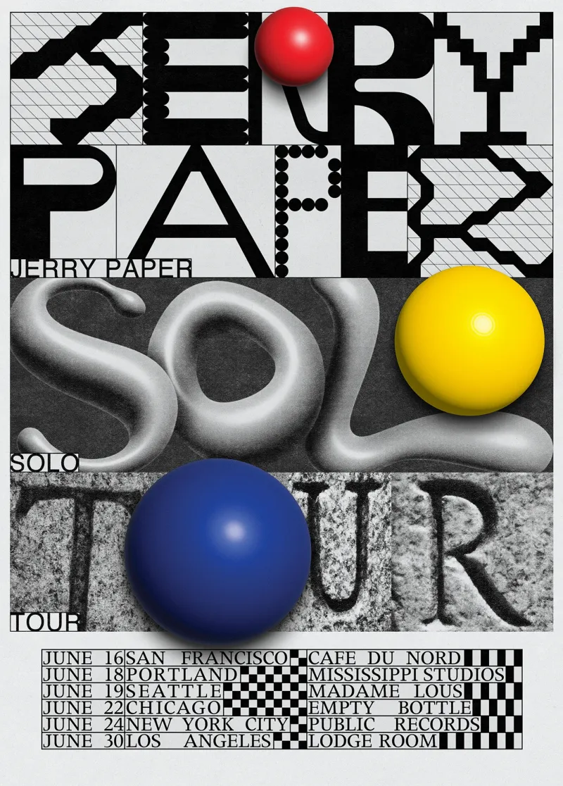 Jerry Paper Solo Tour Flyer